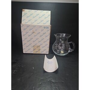 Princess House Heritage Hand-blown Crystal Pitcher, #6134, Classic Home Decor,‎